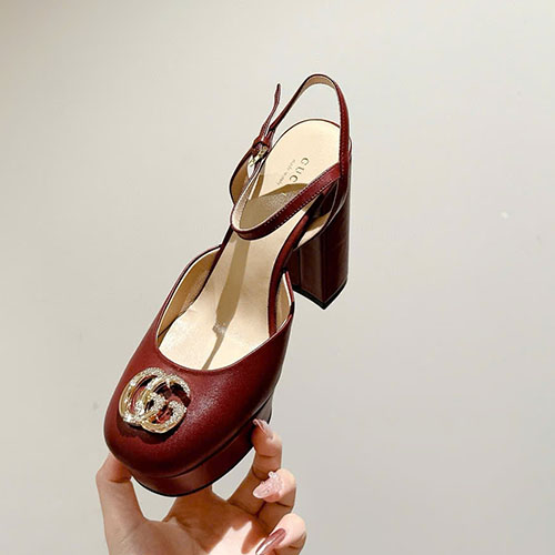Giày Cao Gót Gucci Double G Siêu Cấp Size 35-39