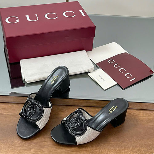 Giày Cao Gót Gucci High-Quality Màu Đen Siêu Cấp Size 35 - 42