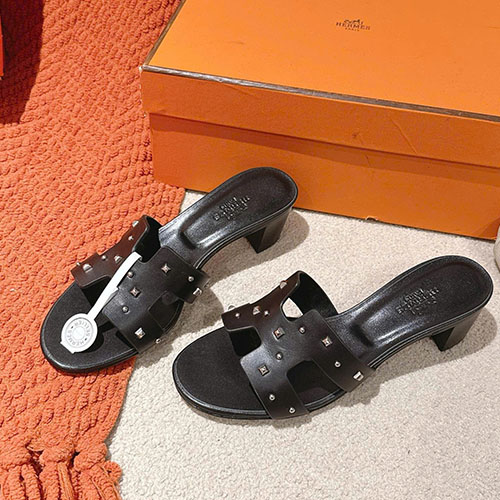 Giày Cao Gót Hermes Màu Đen Size 34 - 42