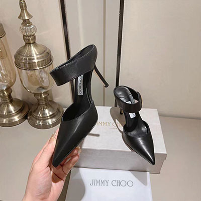 Giày Cao Gót Jimmy Choo Cao 8.5 cm Màu Đen Đẹp
