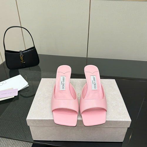 Giày Cao Gót Jimmy Choo Classic Heeled Sandals Màu Hồng Siêu Cấp Size 35 ~ 39