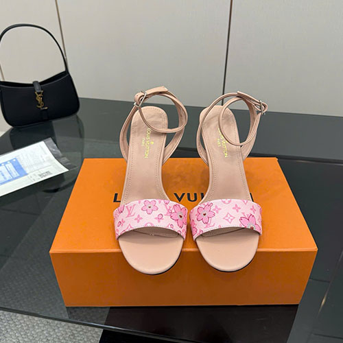 Giày Cao Gót LV Màu Hồng Siêu Cấp Size 35-41