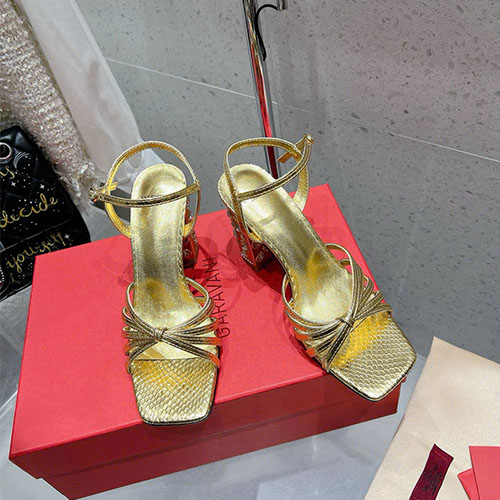 Giày Cao Gót Valentino 25SS Màu Vàng Siêu Cấp Size 35 ~ 39