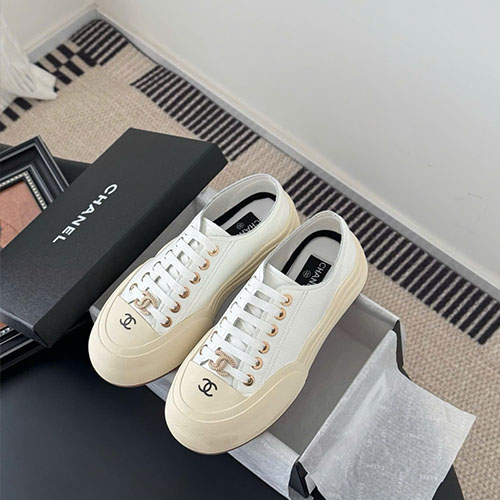 Giày Chanel 25C New Release Màu Trắng Siêu Cấp Size 35 - 40