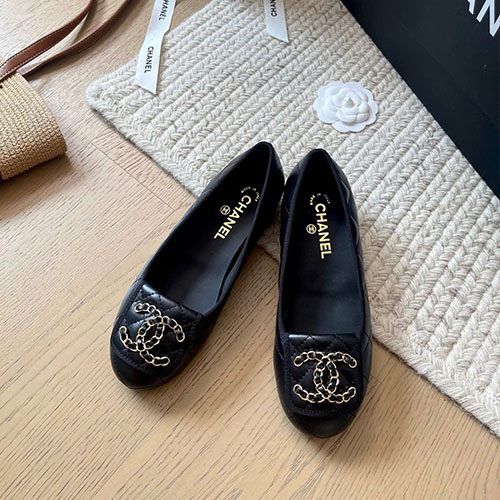 Giày Chanel 25K Da Thật Đen Siêu Cấp Size 35 - 40