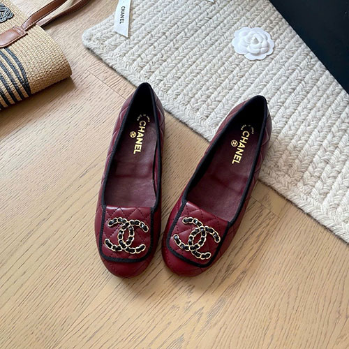 Giày Chanel 25K Da Thật Đỏ Siêu Cấp Size 35 - 40