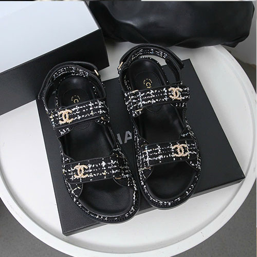 Giày Chanel Sandal Màu Đen Siêu Cấp Size 35 ~ 40