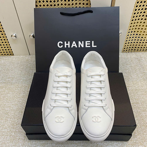 Giày Chanel Trắng Full Logo Siêu Cấp