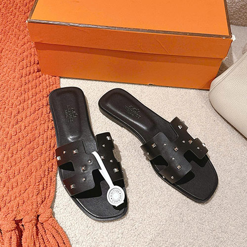 Giày Hermes Sandals Oran Màu Đen Size 34 - 42