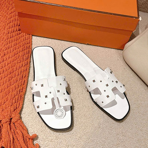 Giày Hermes Sandals Oran Màu Trắng Size 34 - 42