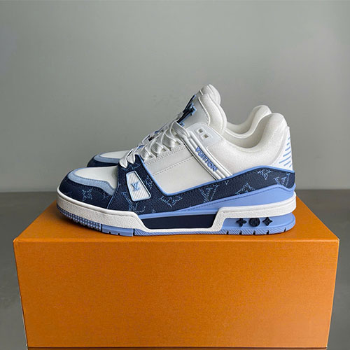 Giày Louis Vuitton LV Trainer TARINE Sneaker Da Bò Cao Cấp