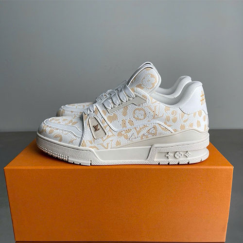 Giày Louis Vuitton LV Trainer TARINE Sneaker Da Bò Cao Cấp