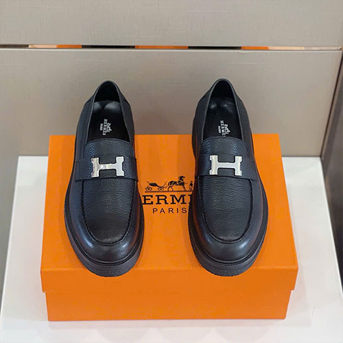 Giày Lười Hermès Gergoire Màu Đen Siêu Vip Size 39 - 44