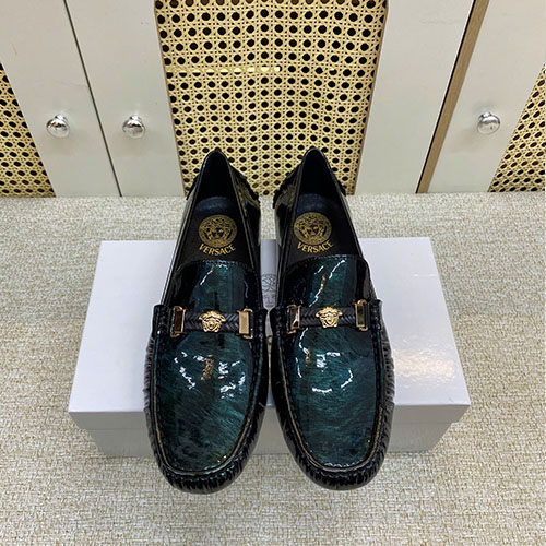 Giày Lười Versace Nam Màu Xanh Siêu Cấp Size 41