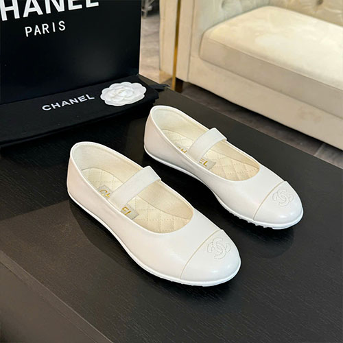 Giày Mary Jane Chanel Màu Trắng Siêu Cấp Size 35–41