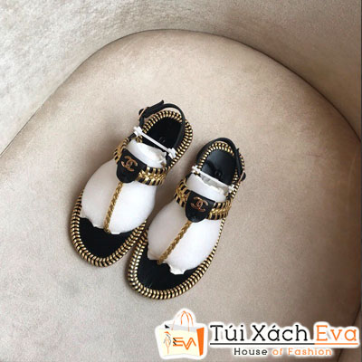Giày Sandal Chanel Super Màu Đen