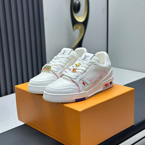 Giày Thể Thao LV Trainer Sneaker Màu Trắng Siêu Cấp Size 35 ~ 46