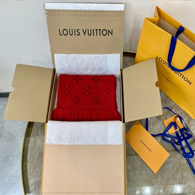 Khăn Choàng Louis Vuitton Logomania Siêu Cấp Size 175 x 30cm