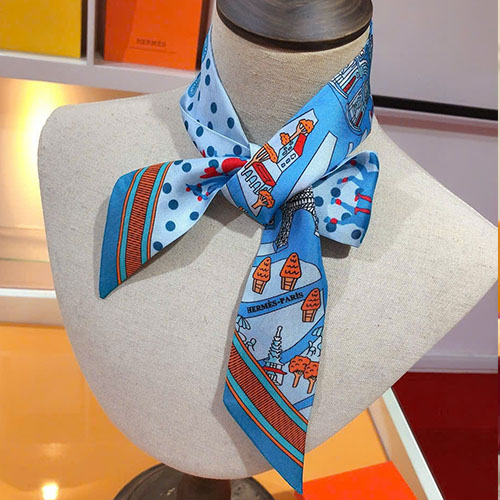 Khăn Choàng Hermes Twilly PHMS20112  Siêu Cấp Size 86 cm