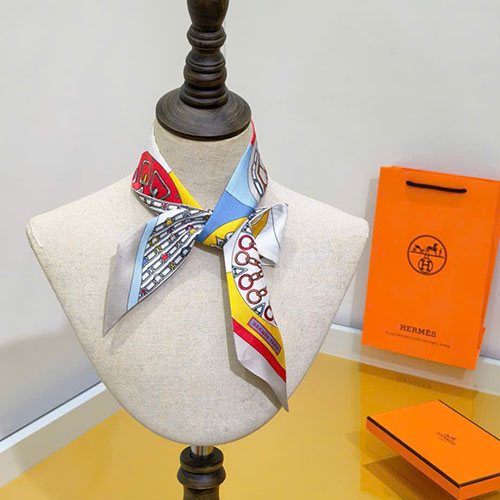 Khăn Choàng Hermes Twilly PHMS2519 Siêu Cấp Size 86 cm