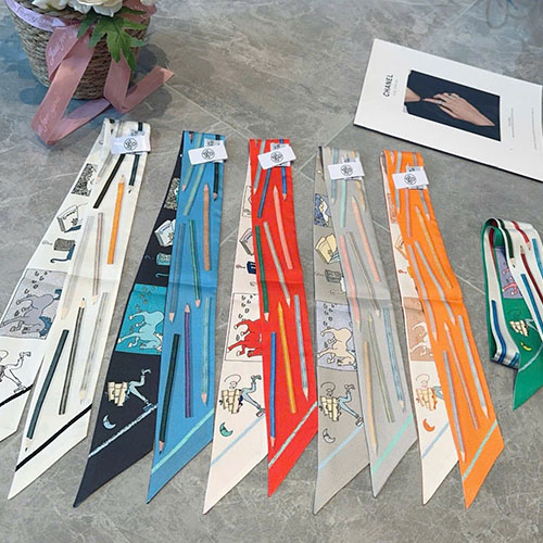 Khăn Quấn Túi Hermes Twilly Siêu Cấp H064221S Size 86.5 cm