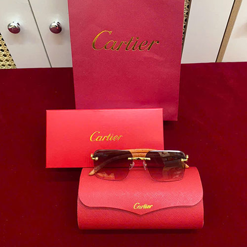 Kính Mát Catier Gọng Gỗ Siêu Cấp Fullbox