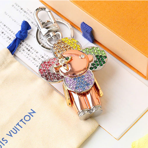 Móc Khóa Louis Vuitton Hoa Mặt Trời Doll Siêu Cấp Đính Đá