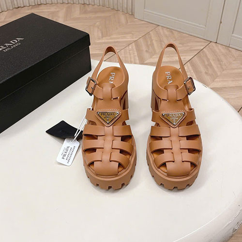 Sandal Prada Cage Logo Triangle 2026 – Siêu cấp