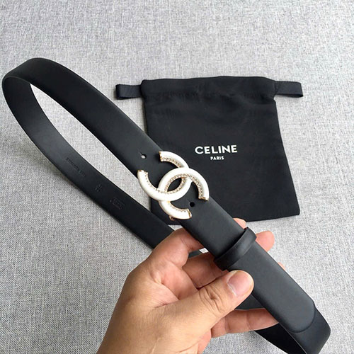 Thắt Lưng Chanel 2025 Màu Đen Super Size 3.0cm