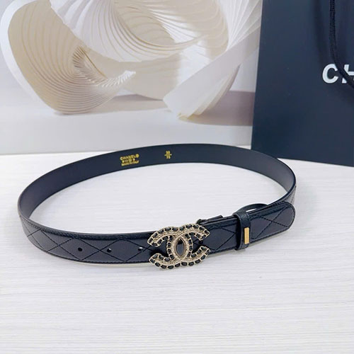 Thắt Lưng Chanel Da Bò Super Size 3.0 cm