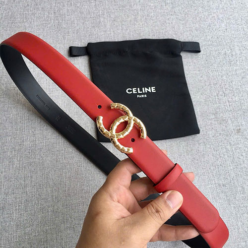 Thắt Lưng Chanel Màu Đỏ Super Size 3.0cm