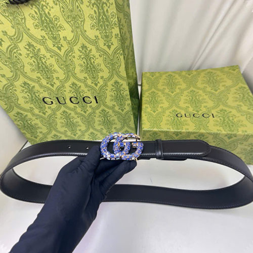 Thắt Lưng Gucci Khóa Logo Xanh Siêu Cấp Size 3.0 cm