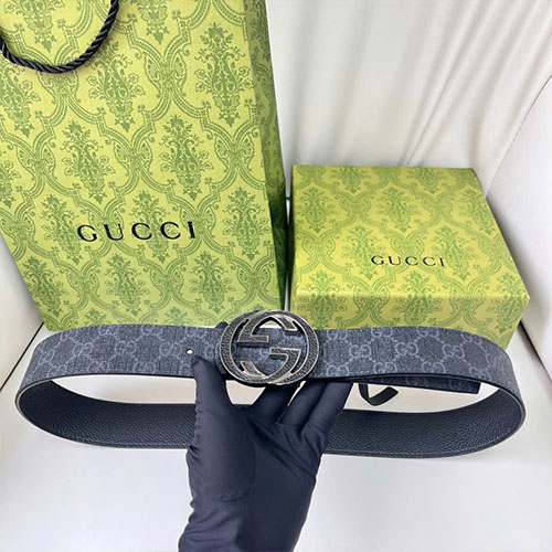 Thắt Lưng Gucci Supreme Khóa  Đôi G Siêu Cấp Size 4.0 cm
