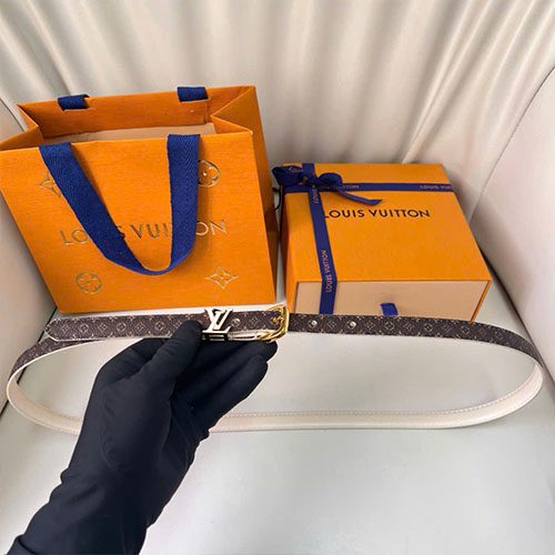Thắt Lưng Louis Vuitton Nữ Thanh Lịch Hoa Nâu Siêu Cấp Size 1.5cm