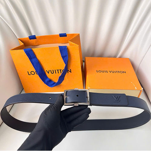 Thắt lưng Nam Louis Vuitton Mặt Khóa Vuông Da Togo Siêu Cấp Size Rộng 3.5cm