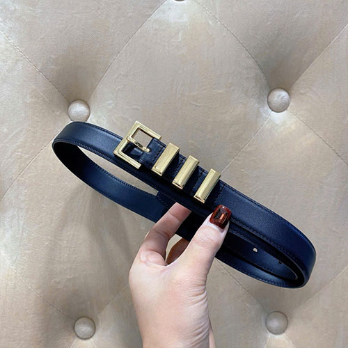 Thắt Lưng YSL Paris Khóa Khung Vàng Super Size 3.0 cm