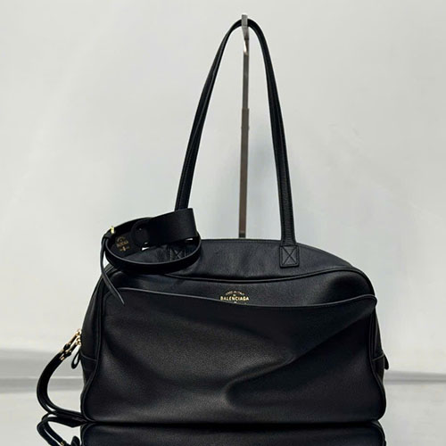 Túi Balenciaga Carrie Bowling Bag Màu Đen Siêu Cấp Size 35.8cm
