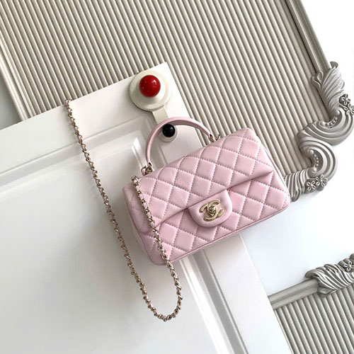 Túi Chanel 21K AS2431 Màu Hồng Nhạt Siêu Cấp Size 20cm