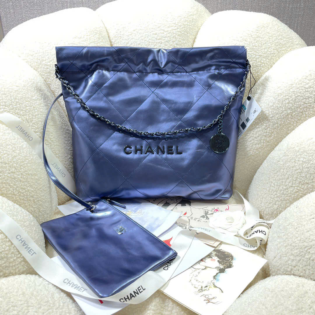 Túi Chanel 22 Bag – Màu xanh bảo lam (2022S Spring/Summer)