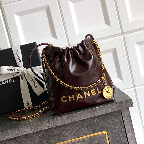 Túi Chanel 25A Mini Chocolate Tote Bag Màu Nâu Siêu Cấp Size 23cm