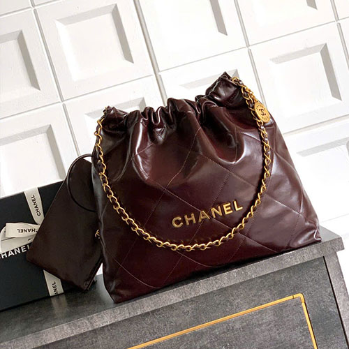 Túi Chanel 25A Tote Màu Nâu Chocolate Siêu Cấp Size 42cm