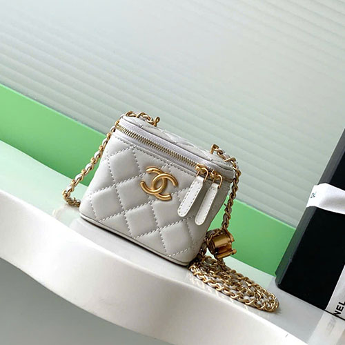 Túi Chanel 25B Mini Dáng Hộp AP3941 Màu Xám Siêu Cấp Size 11cm