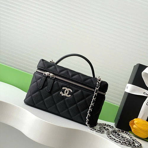 Túi Chanel 25B Star Logo AP4854 Màu Đen Siêu Cấp Size 19.5cm