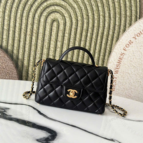 Túi Chanel 25P Kelly Màu Đen Siêu Cấp Size 20cm