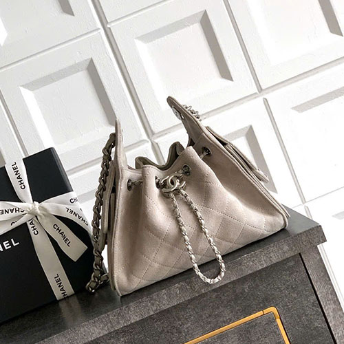 Túi Chanel 26C Mini Hobo Màu Xám Siêu Cấp Size 22cm