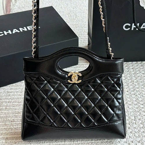 Túi Chanel 31 Mini Bag Màu Đen Fullbox Size 23cm