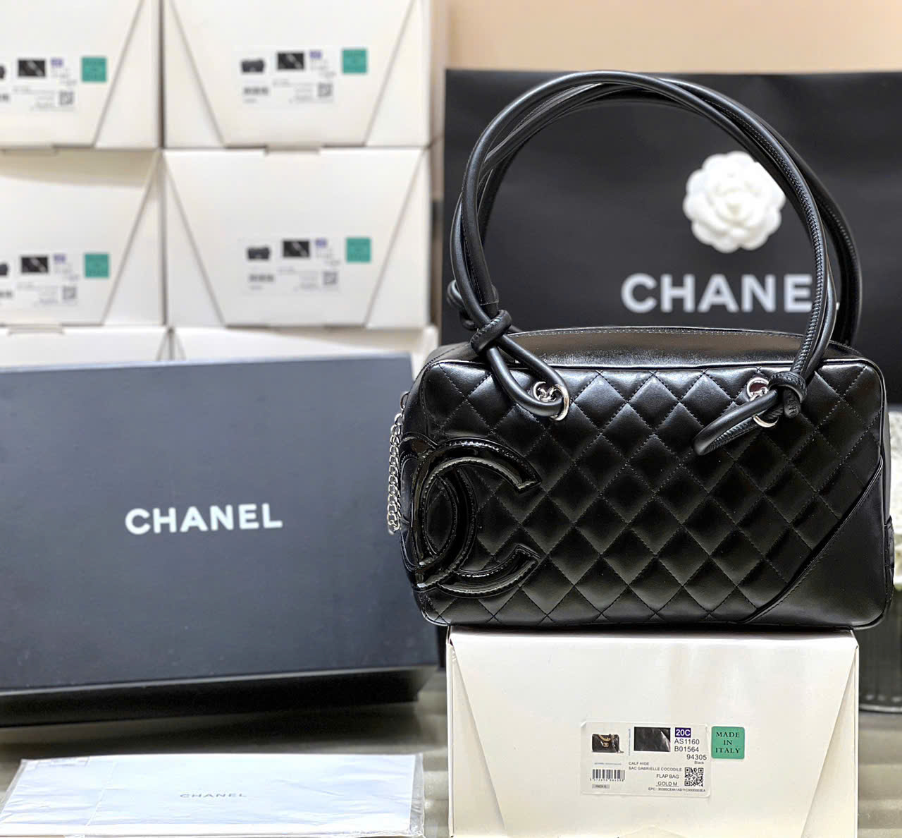 Túi Chanel cổ điển dòng cổ điển Kelly Cambon (dạng gối) Like Auth – bản lớn