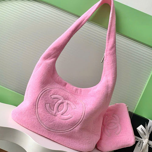 Túi Chanel Coco Beach Bag A7566 Màu Hồng Siêu Cấp Size 58cm