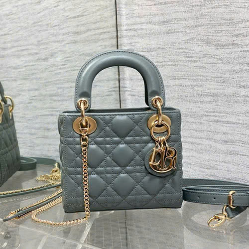 Túi Classic Lady Dior Màu Xanh Siêu Vip Size 17cm