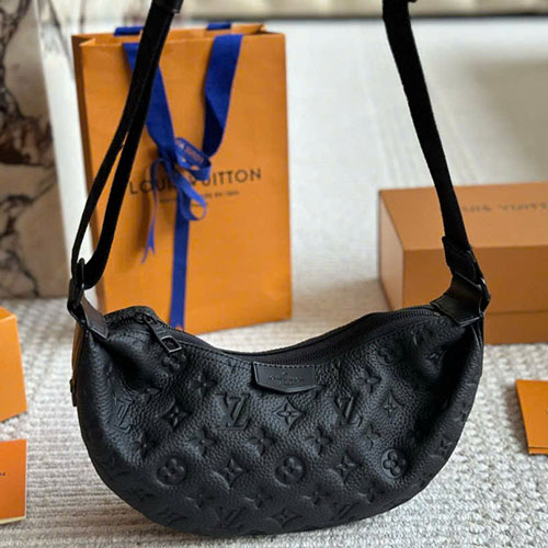 Túi Đeo Chéo Louis Vuitton Màu Đen Full Box Size 24cm